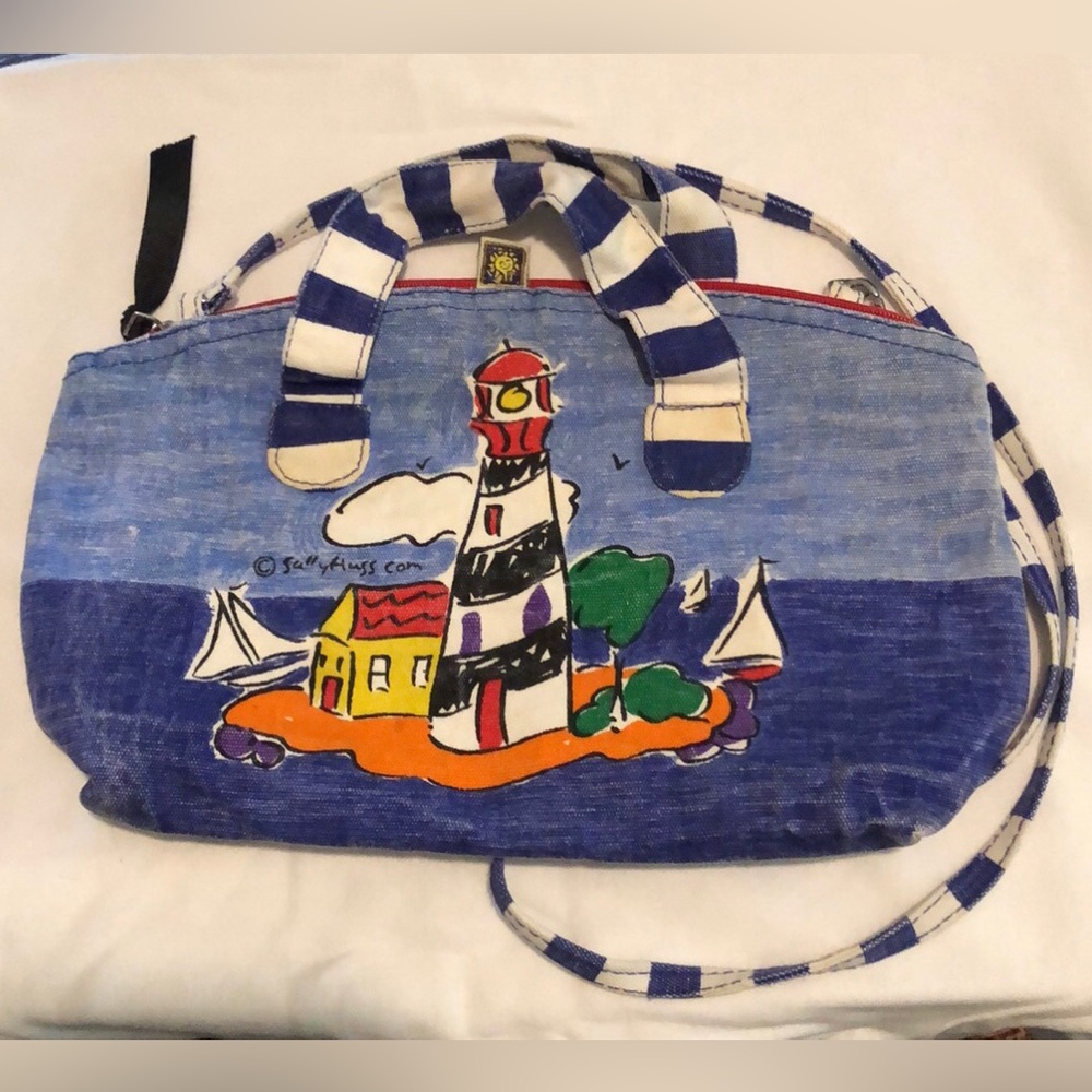 Sally Huss Lighthouse purse summer handbag